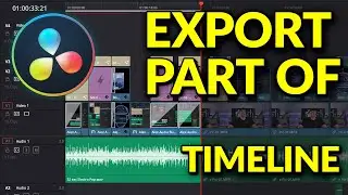 How to export part of a timeline in Davinci Resolve 19 - Quick Guide