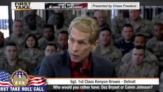 Dez Bryant or Calvin Johnson     ESPN First Take