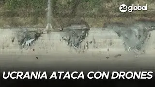 🚨 IMÁGENES SATELITALES | UCRANIA usó drones para destruir aviones RUSOS | #26Global