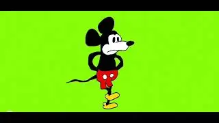 mickey mouse walking green screen 5