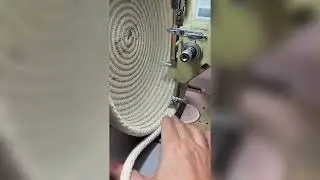 Making a basket with weeping cord.