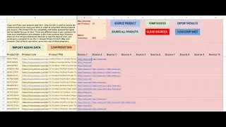 Automatic Product Sourcer Google Sheet - with Amazon Keepa CSV Import