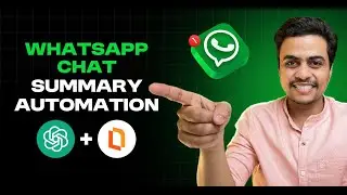 Whatsapp Chat Summary Automation with ChatGPT and PDF.co