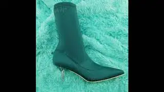 Mac J Kitten Heel Sock Ankle Boots