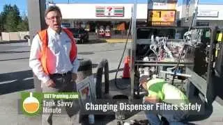 Changing Dispenser Filters Safely