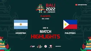Argentina vs Philippines HIGHLIGHTS IESF World Esports Championship 2022 | PHL vs ARG ESPORTSTV