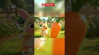 Lumy & the giant Carrot 🥕#TheBunnyTales #CuteCartoon #KidsStories #DucklingAdventures #BunnyCartoon