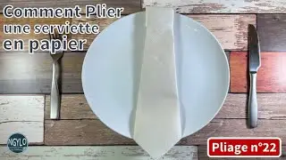 Comment plier une serviette en papier en forme de cravate | D&eacute;corations de table