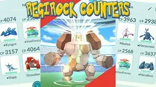 BEST REGIROCK COUNTERS in POKEMON GO! BATTLE PARTY SETUP!
