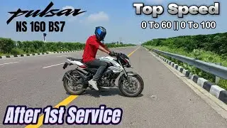 New 2023 Pulsar NS 160 BS7 Top Speed After 1s Service | 0 to 60 | 0 to 100