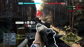 Playing BF RUSH at London's BIGGEST airsoft site || D.A.R.C