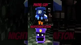 Phone guy Vs Nightguard Afton in fntd #shorts #viral #fnaf #fntd