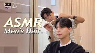 ASMR 💈 Стрижка для красивых мужчин 🩷 Преображение в корейской парикмахерской