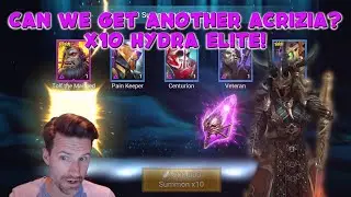 Hydra Goddess Acrizia is back on x10 Can we strike GOLD?!? - Raid Shadow Legends #raidshadowlegends