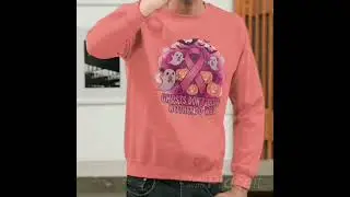 Pink Ribbon Halloween Ghosts Sweatshirt, Breast Cancer Awareness Pumpkin,Ghosts Don&rsquo;t Quit Design
