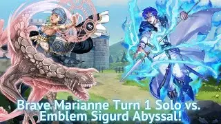 Brave Marianne Turn 1 Solo vs. Emblem Sigurd Abyssal! [FEH]