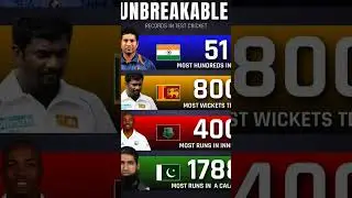 Unbreakable Records In Test Cricket #cricketworld #ICC #testcricket #testmatch #TestMatchCricke