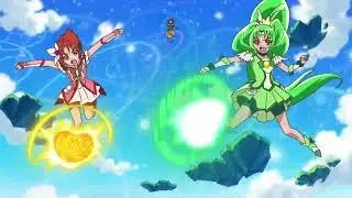 Cure Rouge, Cure Sunny & Cure March Combination Attack