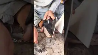 ASMR Leather upper #craftsmanship #leatherwork #handcraftedshoes