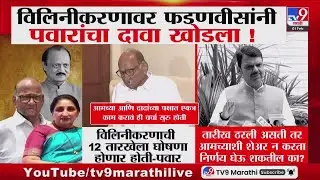 Sharad Pawar | विलिनीकरणाची 12 तारखेला घोषणा होणार होती | Ajit Pawar | Devendra Fadnavis