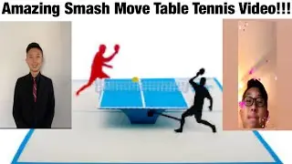 PRACTICE TABLE TENNIS SMASH MOVES AT HOME!!