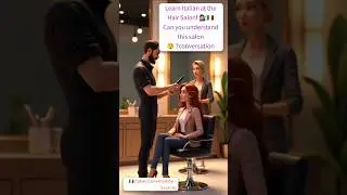 Learn Italian at the Hair Salon! 💇&zwj;♀️  Italian A1 Conversation for Beginners 🇮🇹 #shorts