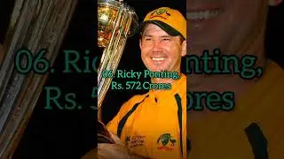 Top 10 🔝 Richest Cricketers in the World & their Networth in Indian Rupees #shorts # May 2023