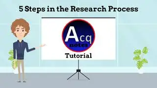 5 Steps in the Research Process Tutorial