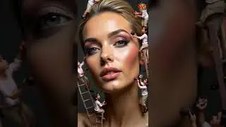 Tiny Makeup Artists Create a Flawless Look! ✨ AI Beauty Magic  #funny #shorts #viralshorts