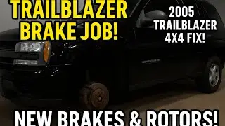 Watch Me Replace Brakes & Rotors on a 2005 Chevy Trailblazer 4WD #BrakeJob #DIYMechanic #HowToFix 