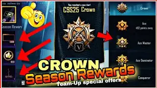 C9S25 Crown Rewards 👑 | BGMI/PUBGM SEASON & TIER REWARDS EXPLAIN IN HIND