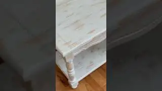 How To Update That Table With Chalk Paint And Distressing It #shorts #diy #chalk painting #distress