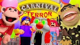 El Mono Juega: ESCAPE DEL CARNAVAL DE TERROR en ROBLOX - #gameplays