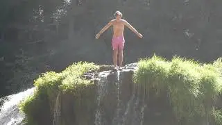 Breathtaking Cliff Jumping in the PNW (Lower Lewis Falls)