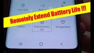 Samsung Galaxy S9: How to Remotely Extend Battery Life