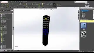 design of remote in solidworks