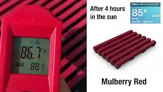 Direct Sunlight Temp Testing - Heronrib Wet Area Safety Matting