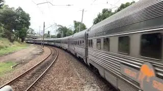 The great southern train passing Cardiff with the horn