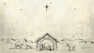 Christmas Nativity Manger Scene Drawing Sketch Art Christian Christmas Background Motion Loop