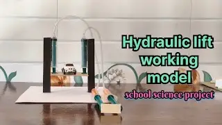 Hydraulic lift working model. useful for school science exhibition project #physicsexperiment