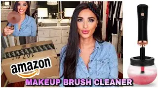 DOES IT REALLY WORK? AMAZON MAKEUP BRUSH CLEANER l UNBOXING, TESTING & REVIEW