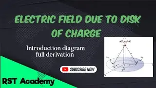 Electric field due to disk of charge|Electricity and magnetism|Introduction,diagram and  derivation