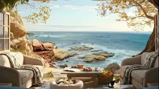 Tropical Paradise Seaside Caf&eacute; ☕ Smooth Bossa Nova & Cozy Terrace for Deep Relaxation