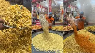 Mega making of All in One Mixture Namkeen in Jaipur 😍😍 Chakhna Masala Nameen Factory 🤩🤩