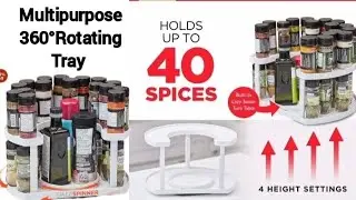 Multipurpose 360&deg; rotating Tray Unboxing and Review #onlineshopping #meeshofinds 