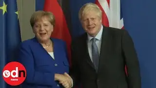 G7 Summit: Boris Johnson and Angela Merkel Go Head to Head on Brexit Backstop