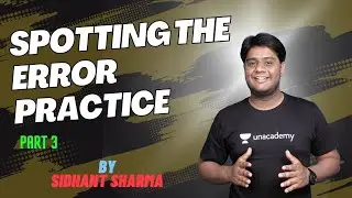 Spotting the Error Practice Series - Part 3