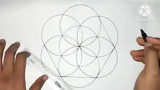 Easy Geometrical Design Drawing In Circle🙏🙏