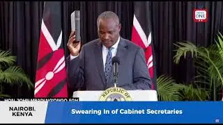 John Mbadi takes the oath of office as CS, National Treasury and Planning