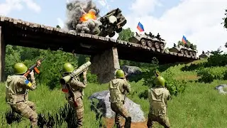 Ukrainian army's ingenious idea, Russian APC troops cornered on Maryinka bridge